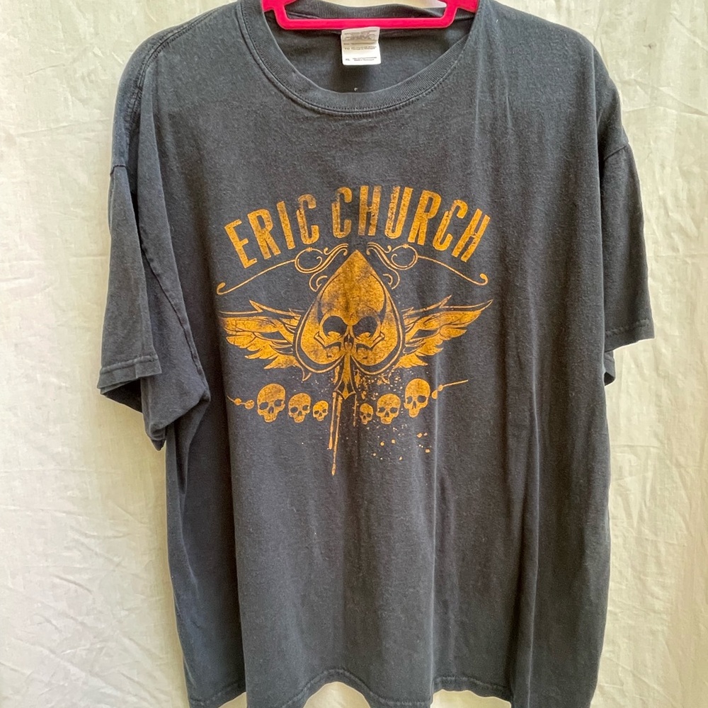 Gildan Men's Gray T-Shirt with Gold Graphic XL